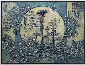Image of the textured painting, Yarrow Arrow by Paul Bozzo.